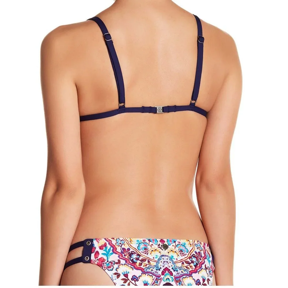 NWT Nanette Lepore Festival Folkloric Triangle Top & Bikini Bottom Medium M